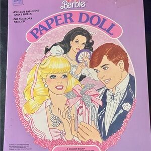 Ken & Barbie Paper Doll Set  Complete Uncut Vintage